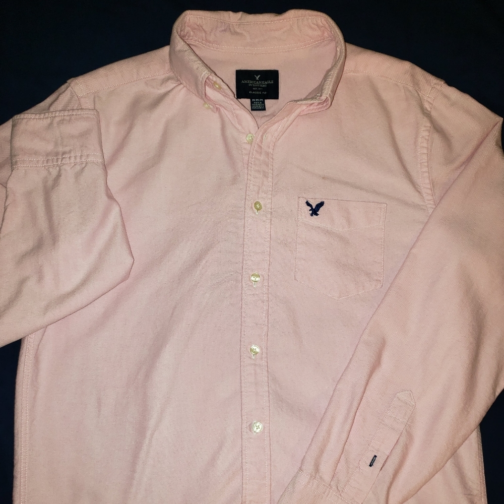 Men's casual American Eagle button up